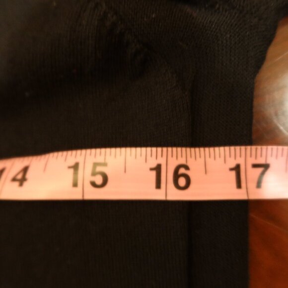 SINCLAIRE 100% merino wool sweater black embellish beaded pullover long sleeve s - Picture 7 of 10